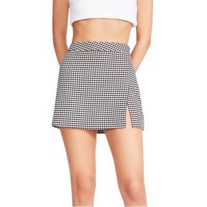 Steve Madden Cameron Gingham Mini Skirt